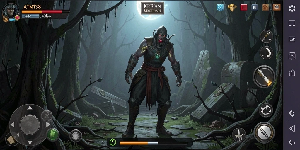 Screenshot gameplay ATM138 yang menampilkan momen menegangkan.