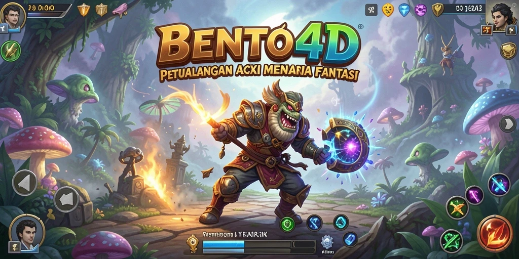 Screenshot dari petualangan mendebarkan dalam BENTO4D.
