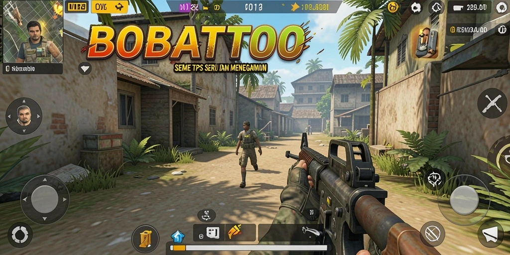 Tampilan aksi mendebarkan dalam gameplay BOBATOTO yang seru.