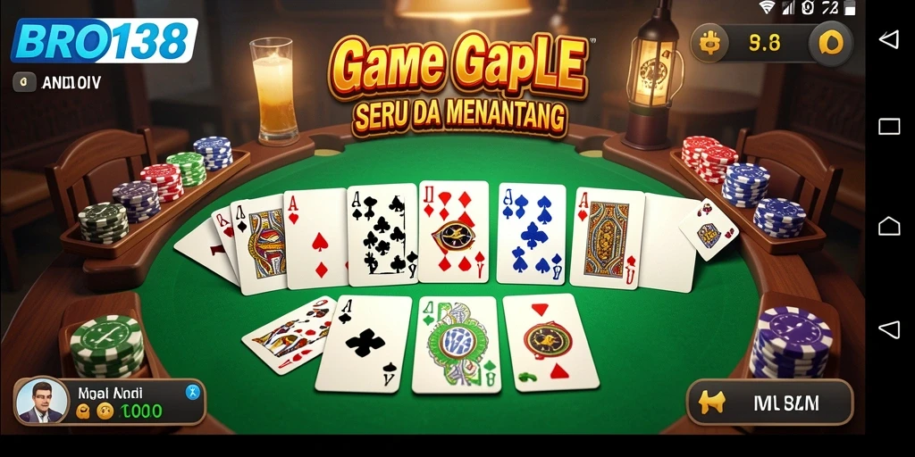 Tampilan gameplay Gaple yang mengasyikkan dan interaktif.