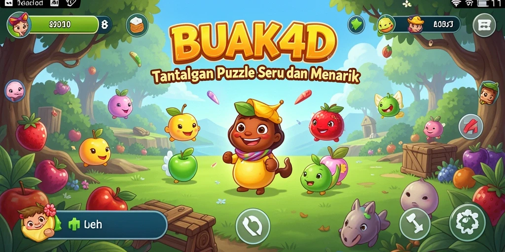 Gameplay seru BUAH4D dengan teka-teki buah yang menantang.