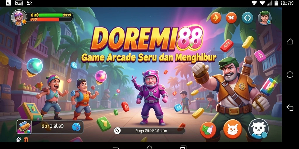 Tampilan gameplay DOREMI88 yang seru dan menantang para pemain.