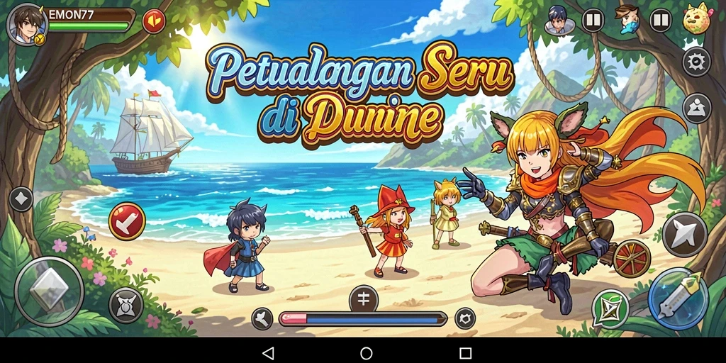 Tampilan gameplay EMON77 yang memukau dan menghibur.