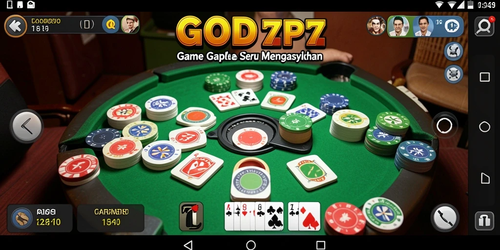 Tampilan gameplay Gaple yang seru dan interaktif.