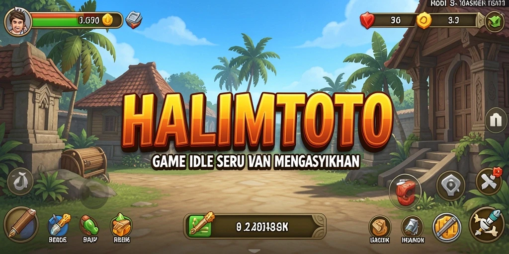 Tampilan menarik dari gameplay HALIMTOTO dengan karakter yang aktif.