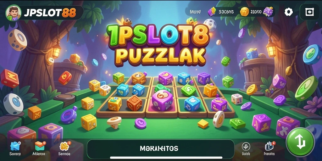 Screenshot gameplay JPSLOT88 menunjukkan tingkat puzzle yang menantang.