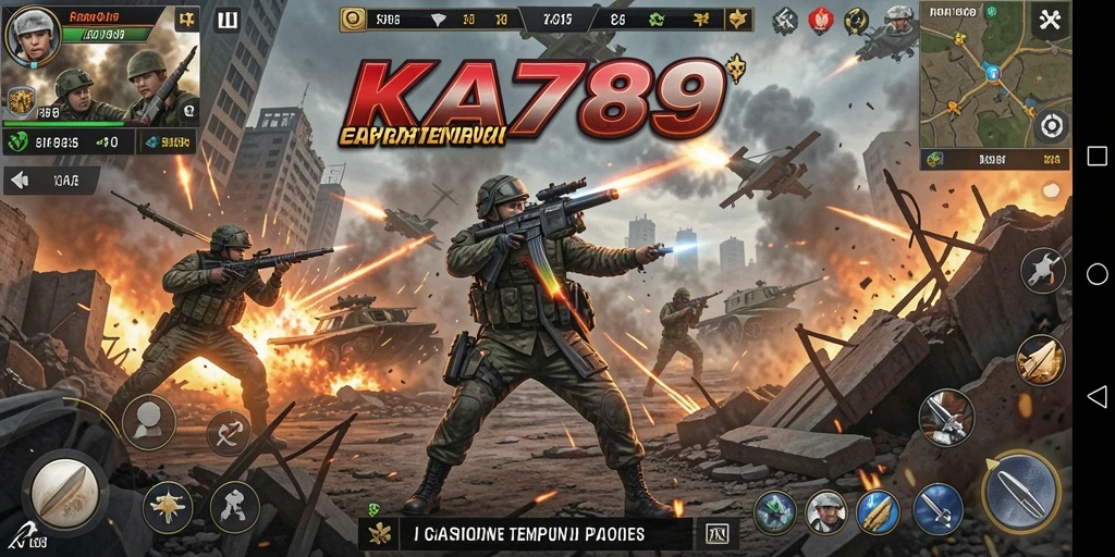 Screenshot KA789 menampilkan momen seru dalam gameplay TPS.