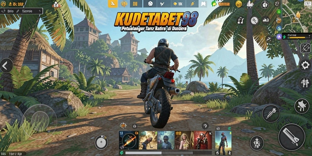 Tampilan gameplay KUDETABET98 dengan eksplorasi dunia terbuka.