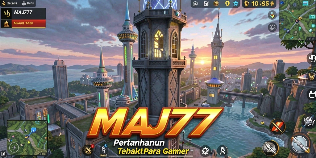 Tampilan gameplay MAJ777 yang mendebarkan dalam pertahanan menara.
