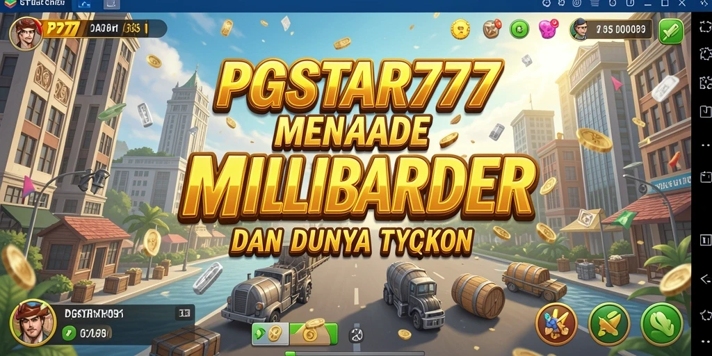 Screenshot PGSTAR777 menampilkan gameplay seru dan dinamis dalam membangun bisnis.