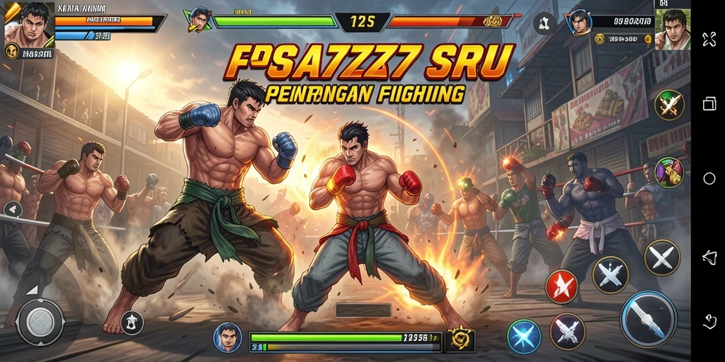 Tampilan gameplay SIA777 yang menegangkan dalam pertarungan Fighting.