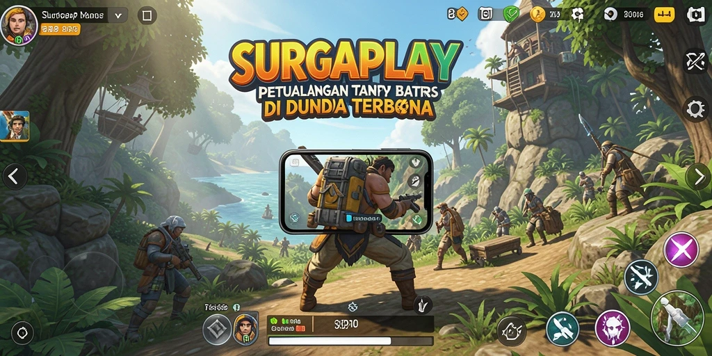 Screenshot utama SURGAPLAY menampilkan kebebasan gameplay yang luas.