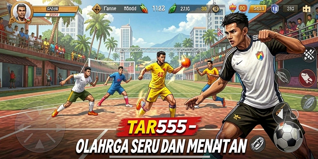 TAR555 menampilkan gameplay olahraga yang kompetitif dan seru.