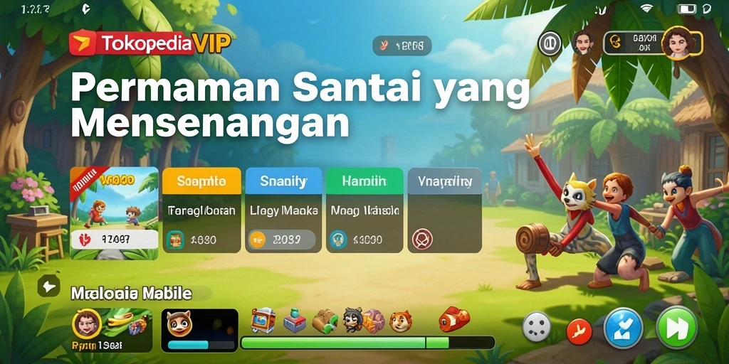 Tampilan menarik dari gameplay TOKOPEDIAVIP yang penuh warna.