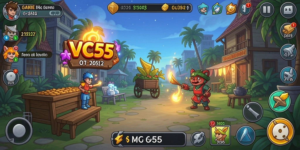 Tampilan gameplay seru bermain VC55 yang membuat ketagihan.