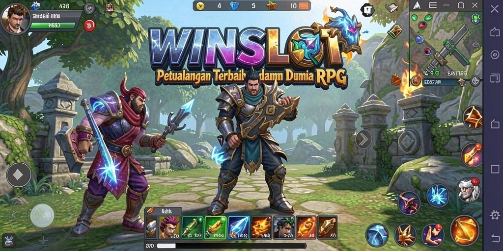 Tampilan gameplay RPG yang menegangkan di WINSLOT.