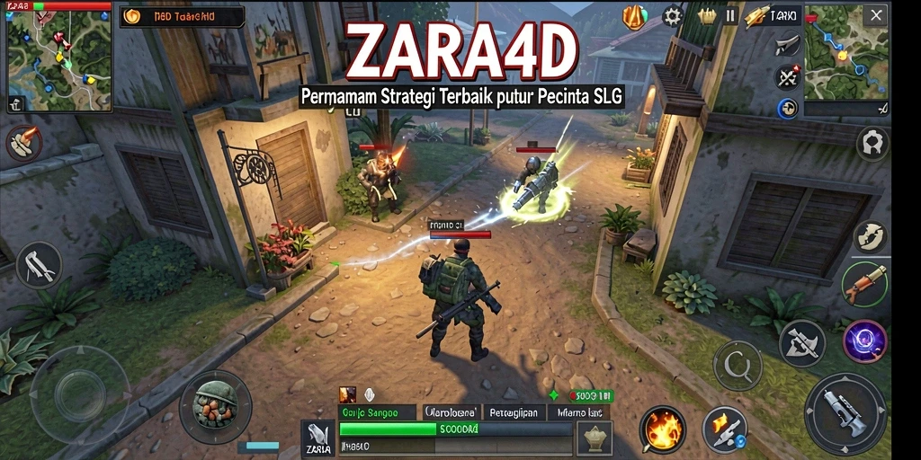 Screenshot gameplay ZARA4D dengan aksi pertempuran seru.