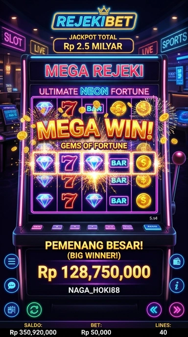 Tampilan utama aplikasi rejekibet yang menarik dan mudah dinavigasi.